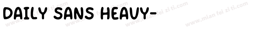 daily sans heavy字体转换